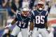FOXBORO, MA - SEPTEMBER 12: Aaron Dobson #17 of the New England Patriots celebrates his touchdown with Kenbrell Thompkins #85 of the New England Patriots in the first quarter against the New York Jets at Gillette Stadium on September 12, 2013 in Foxboro,