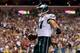 LANDOVER, MD - SEPTEMBER 09: Tight end Brent Celek #87 of the Philadelphia Eagles celebrates he catches a 28-yard touchdown in the second quarter against the Washington Redskins at FedExField on September 9, 2013 in Landover, Maryland. (Photo by Rob Car