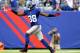 EAST RUTHERFORD, NJ - OCTOBER 06: Hakeem Nicks #88 of the New York Giants celebrates his first down catch in the first quarter against the Philadelphia Eagles at MetLife Stadium on October 6, 2013 in East Rutherford, New Jersey. (Photo by Elsa/Getty Ima