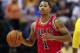 INDIANAPOLIS, IN - OCTOBER 05: Derrick Rose #1 of the Chicago Bulls seen during action against the Indiana Pacers on October 5, 2013 at Bankers Life Fieldhouse in Indianapolis, Indiana. Chicago defeated Indiana 82-76. NOTE TO USER: User expressly acknowle