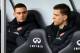 SWANSEA, WALES - MARCH 16: Wojciech Szczesny and Thomas Vermaelen of Arsenal look on from the dug out prior to kick off during the Barclays Premier League match between Swansea City and Arsenal at Liberty Stadium on March 16, 2013 in Swansea, Wales. (P
