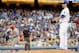 LOS ANGELES, CA - OCTOBER 15: Ricky Nolasco #47 of the Los Angeles Dodgers stands on the mound as Matt Holliday #7 of the St. Louis Cardinals rounds the bases after he hits a two-run home run in the third inning in Game Four of the National League Champi