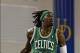Oct 11, 2013; Newark, DE, USA; Boston Celtics forward Gerald Wallace (45) during the fourth quarter against the Philadelphia 76ers at Bob Carpenter Sports Convocation Center. The Sixers defeated the Celtics 97-85. Mandatory Credit: Howard Smith-USA TODAY