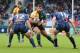 CASTRES, FRANCE - OCTOBER 12: Alex Corbisiero of Northampton runs with the ball during the Heineken Cup match between Castres and Northampton Saints at Stade Pierre Antoine on October 12, 2013 in Castres, France. (Photo by David Rogers/Getty Images)