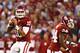 NORMAN, OK - OCTOBER 5: Blake Bell #10 of the Oklahoma Sooners drops back to pass during a game against the TCU Horned Frogs at Gaylord Family Oklahoma Memorial Stadium on October 5, 2013 in Norman, Oklahoma. (Photo by Wesley Hitt/Getty Images)