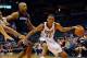 Oct 12, 2013; Milwaukee, WI, USA; Milwaukee Bucks guard Giannis Antetokounmpo (34) looks to get around Charlotte Bobcats guard Gerald Henderson (9) in the 3rd quarter at BMO Harris Bradley Center. Mandatory Credit: Benny Sieu-USA TODAY Sports