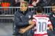 TORONTO, CANADA - JUNE 3: Head coach Jurgen Klinsmann of USA congratulates Landon Donovan #10 as he walks off the field in the second half after a substitution against Canada during their international friendly match on June 3, 2012 at BMO Field in Toront