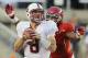 SALT LAKE CITY, UT - OCTOBER 12: Quarterback Kevin Hogan #8 of the Stanford Cardinal gets ready to be sacked by Nate Orchard #8 the Utah Utes during the second half of an NCAA football game October 12, 2013 at Rice Eccles Stadium in Salt Lake City, Utah.