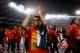 BRUSSELS, BELGIUM - OCTOBER 15: Eden Hazard of Belgium thanks the fans after the FIFA 2014 World Cup Qualifying Group A match between Belgium and Wales at King Baudouin Stadium on October 15, 2013 in Brussels, Belgium. (Photo by Dean Mouhtaropoulos/Gett