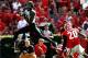 ATHENS, GA - OCTOBER 12: Dorial Green-Beckham #15 of the Missouri Tigers pulls in this reception against Shaq Wiggins #6 and Quincy Mauger #20 of the Georgia Bulldogs at Sanford Stadium on October 12, 2013 in Athens, Georgia. (Photo by Kevin C. Cox/Gett