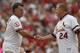 ST. LOUIS, MO - AUGUST 4: St. Louis Cardinals Keith Hernandez #37 shakes hands with hall of fame manager Whitey Herzog #24 during a ceremony celebrating the 30 year anniversary of the 1982 World Series before a baseball game against the Milwaukee Brewers