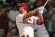 23 Sep 1998: (FILE PHOTO) Mark McGwire #25 of the St. Louis Cardinals hits the ball during the game against the Houston Astros at Busch Stadium in St. Louis, Missouri. According to reports January 11, 2010, McGwire has admitted to steroid use during whil