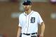 DETROIT, MI - OCTOBER 15: Justin Verlander #35 of the Detroit Tigers stands on the mound during Game Three of the American League Championship Series against the Boston Red Sox at Comerica Park on October 15, 2013 in Detroit, Michigan. (Photo by Ronald