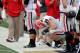 NASHVILLE, TN - OCTOBER 19: Arthur Lynch #88 of the Georgia Bulldogs reacts on the sideline during the 27-13 loss to the Vanderbilt Commodores at Vanderbilt Stadium on October 19, 2013 in Nashville, Tennessee. (Photo by Frederick Breedon/Getty Images)