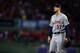 BOSTON, MA - OCTOBER 19: Max Scherzer #37 of the Detroit Tigers walks to the dugout after being relieved in the seventh inning against the Boston Red Sox during Game Six of the American League Championship Series at Fenway Park on October 19, 2013 in Bos