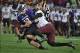 Oct 19, 2013; Evanston, IL, USA; Minnesota Golden Gophers defensive lineman Theiren Cockran (55) causes Northwestern Wildcats quarterback Trevor Siemian (13) to fumble during the second half at Ryan Field. The Minnesota Golden Gophers defeated the Northw
