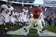 LEXINGTON, KY - OCTOBER 12: Nick Saban the head coach of the Alabama Crimson Tide leads his team on the field before the game against the Kentucky Wildcats at Commonwealth Stadium on October 12, 2013 in Lexington, Kentucky. (Photo by Andy Lyons/Getty Im