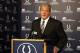 Jan 2, 2012; Indianapolis, IN, USA; Indianapolis Colts owner Jim Irsay in a press conference announces the firing of vice chairman Bill Polian and team president Chris Polian at the Indiana Farm Bureau Football Center. Mandatory Credit: Brian Spurlock-USA