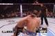 Dos Santos takes no defensive action after his punch and eats the overhand straight to the neck.