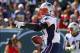 Oct 20, 2013; East Rutherford, NJ, USA; New England Patriots tight end Rob Gronkowski (87) celebrates a catch during the first half of their game against the New York Jets at MetLife Stadium. Mandatory Credit: Ed Mulholland-USA TODAY Sports