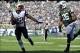 Oct 20, 2013; East Rutherford, NJ, USA; New England Patriots running back Stevan Ridley (22) runs for a touchdown against the New York Jets during the first half at MetLife Stadium. Mandatory Credit: Joe Camporeale-USA TODAY Sports
