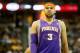 April 17, 2013; Denver, CO, USA; Phoenix Suns guard Jared Dudley (3) during the first half against the Denver Nuggets at the Pepsi Center. The Nuggets won 118-98. Mandatory Credit: Chris Humphreys-USA TODAY Sports