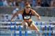 Jun 21, 2013; Des Moines, IA, USA; Lolo Jones wins a womens 100m hurdles heat in 12.50 in the 2013 USA Championships at Drake Stadium. Mandatory Credit: Kirby Lee-USA TODAY Sports