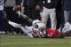 Oct 26, 2013; Columbus, OH, USA; Penn State Nittany Lions wide receiver Chris Geiss (6) tries to keep the ball from hitting the ground as Ohio State Buckeyes cornerback Bradley Roby (1) defends at Ohio Stadium. Mandatory Credit: Greg Bartram-USA TODAY Spo