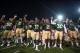 Oct 19, 2013; Waco, TX, USA; The Baylor Bears celebrate the win over the Iowa State Cyclones after the game at Floyd Casey Stadium. The Bears defeated the Cyclones 71-7. Mandatory Credit: Jerome Miron-USA TODAY Sports