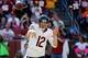Oct 20, 2013; Landover, MD, USA; Chicago Bears quarterback Josh McCown (12) throws the ball against the Washington Redskins at FedEx Field. Mandatory Credit: Geoff Burke-USA TODAY Sports