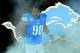 Oct 27, 2013; Detroit, MI, USA; Detroit Lions defensive tackle Ndamukong Suh (90) during player introductions prior to the game against the Dallas Cowboys at Ford Field. Mandatory Credit: Andrew Weber-USA TODAY Sports
