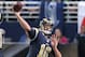 Oct 28, 2013; St. Louis, MO, USA; St. Louis Rams quarterback Kellen Clemens (10) passes against the Seattle Seahawks in the first quarter at Edward Jones Dome. Mandatory Credit: Nelson Chenault-USA TODAY Sports