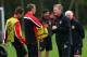 Fletcher participates in United training earlier this month.