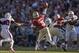 TALLAHASSEE, FL - OCTOBER 26: Jameis Winston #5 of the Florida State Seminoles makes a long pass during the first half against the North Carolina State Wolfpack at Doak Campbell Stadium on October 26, 2013 in Tallahassee, Florida. (Photo by Jeff Gammons/