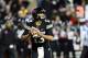 Oct 26, 2013; Boulder, CO, USA; Colorado Buffaloes quarterback Sefo Liufau (13) prepares to pass in the second quarter against the Arizona Wildcats at Folsom Field. Mandatory Credit: Ron Chenoy-USA TODAY Sports