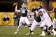 TEMPE, AZ - DECEMBER 29: Quarterback Connor Cook #18 of the Michigan State Spartans throws a pass against the TCU Horned Frogs during the Buffalo Wild Wings Bowl at Sun Devil Stadium on December 29, 2012 in Tempe, Arizona. The Spartans defeated the Horne