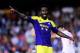 VALENCIA, SPAIN - SEPTEMBER 19: Wilfried Bony of Swansea City reacts during the UEFA Europa League Group A match between Valencia CF and Swansea City at Estadi de Mestalla on September 19, 2013 in Valencia, Spain. (Photo by David Ramos/Getty Images)