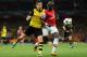 LONDON, ENGLAND - OCTOBER 22: Robert Lewandowski of Borussia Dortmund and Bacary Sagna of Arsenal fight for the ball during the UEFA Champions League Group F match between Arsenal and Borussia Dortmund at Emirates Stadium on October 22, 2013 in London,