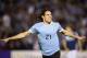 MONTEVIDEO, URUGUAY - OCTOBER 15: Edinson Cavani (#21) of Uruguay celebrates a goal during a match between Uruguay and Argentina as part of the 18th round of the South American Qualifiers for the FIFA's World Cup Brazil 2014 at Centenario Stadium Stadium