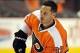 Sep 16, 2013; Philadelphia, PA, USA; Philadelphia Flyers defenseman Mark Streit (32) during warmups before preseason game against the Washington Capitals at the Wells Fargo Center. Mandatory Credit: Eric Hartline-USA TODAY Sports