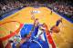 PHILADELPHIA, PA - NOVEMBER 2: Derrick Rose #1 of the Chicago Bulls shoots against Spencer Hawes #00 of the Philadelphia 76ers at the Wells Fargo Center on November 2, 2013 in Philadelphia, Pennsylvania. NOTE TO USER: User expressly acknowledges and agre