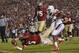 TALLAHASSEE, FL - NOVEMBER 02: Jameis Winston #5 of the Florida State Seminoles dives for the endzone during a game against the Miami Hurricanes at Doak Campbell Stadium on November 2, 2013 in Tallahassee, Florida. (Photo by Mike Ehrmann/Getty Images)