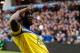 BIRMINGHAM, ENGLAND - OCTOBER 26: Romelu Lukaku of Everton celebrates after scoring the opening goal during the Barclays Premier League match between Aston Villa and Everton at Villa Park on October 26, 2013 in Birmingham, England (Photo by Ben Hoskins/