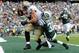 Nov 3, 2013; East Rutherford, NJ, USA; New Orleans Saints tight end Jimmy Graham (80) catches a touchdown pass over New York Jets cornerback Antonio Cromartie (31) in the first half at MetLife Stadium. Mandatory Credit: Joe Camporeale-USA TODAY Sports