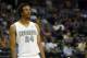 Oct 14, 2013; Denver, CO, USA; Denver Nuggets guard Andre Miller (24) reacts during the first half against the San Antonio Spurs at Pepsi Center. Mandatory Credit: Chris Humphreys-USA TODAY Sports