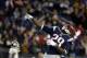 Nov 3, 2013; Foxborough, MA, USA; New England Patriots running back LeGarrette Blount (29) reacts after scoring a touchdown against the Pittsburgh Steelers in the second quarter at Gillette Stadium. Mandatory Credit: David Butler II-USA TODAY Sports