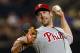 NEW YORK, NY - AUGUST 26: Pitcher Cliff Lee #33 of the Philadelphia Phillies delivers a pitch against the New York Mets on August 26, 2013 at Citi Field in the Flushing neighborhood of the Queens borough of New York City. (Photo by Rich Schultz/Getty Imag