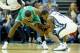 MEMPHIS, TN - NOVEMBER 04: Tony Allen #9 of the Memphis Grizzlies and Jeff Green #8 of the Boston Celtics battle for a loose ball during the NBA game at FedExForum on November 4, 2013 in Memphis, Tennessee. NOTE TO USER: User expressly acknowledges and