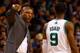 BOSTON, MA - DECEMBER 05: Head coach Doc Rivers talks with Rajon Rondo #9 of the Boston Celtics against the Minnesota Timberwolves during the game on December 5, 2012 at TD Garden in Boston, Massachusetts. NOTE TO USER: User expressly acknowledges and a
