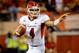 LINCOLN, NE - SEPTEMBER 10: Derek Carr #4 of the Fresno State Bulldogs directs his offense during their game against the Nebraska Cornhuskers at Memorial Stadium September 10, 2011 in Lincoln, Nebraska. Nebraska won 42-29.(Photo by Eric Francis/Getty Imag